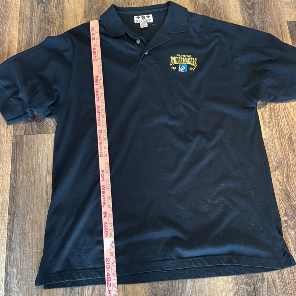 vintage black Purdue Boilermakers polo shirt from 1997 Almo Bowl size XL - tall - Picture 9 of 11